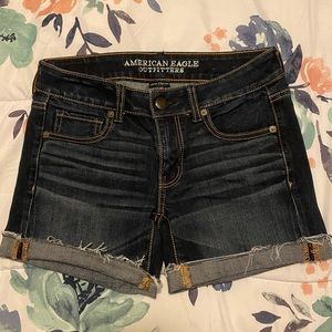 American Eagle Mid Rise Jean Shorts